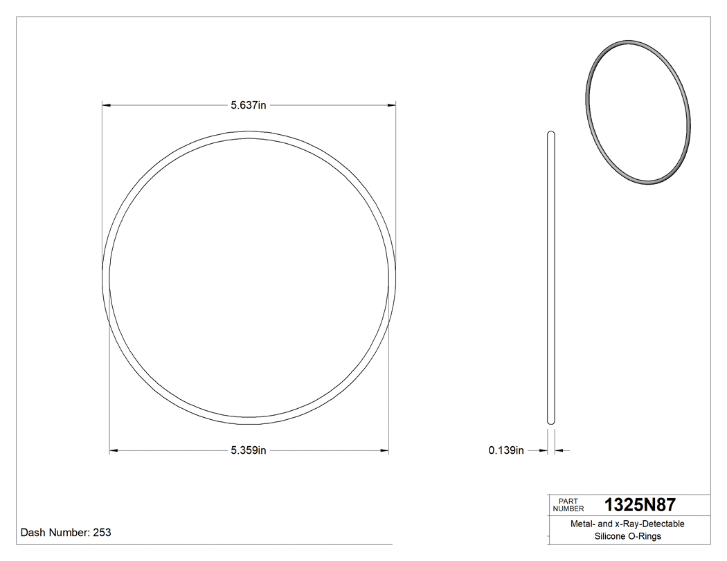 Technical drawing - 1325N87